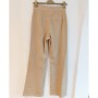 MARYLEY pantalone cotone a palazzo BEIGE