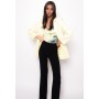 PINKO blazer monopetto GAETA in crèpe stretch YELLOW