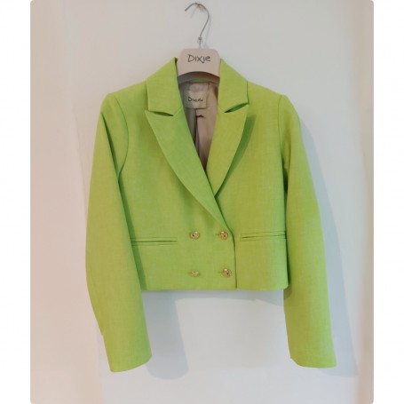 DIXIE giacca corta doppiopetto LIME
