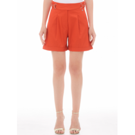 LIUJO shorts in cotone ROSSO GLAM