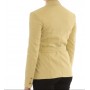 PINKO blazer EMPOLI in tela di lino con cintura Love Birds YELLOW