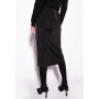 PINKO gonna GLADI longuette con spacco NERO