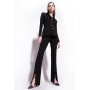 PINKO blazer EDVIGE slim in tessuto tecnico NERO