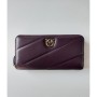 PINKO portafoglio zip-around trapuntato PURPLE