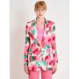 VICOLO blazer fantasia flower BIANCO/VERDE/ROSA