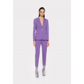 PINKO pantaloni PERFETTO punto stoffa scuba PURPLE