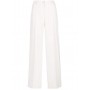 PINKO pantaloni PUREZA ampi in crèpe fluido WHITE