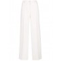 PINKO pantaloni PUREZA ampi in crèpe fluido WHITE