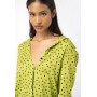 PINKO camicia SMORZARE pois jacquard VERDE/NERO