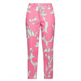 VICOLO pantalone sigaretta fantasia ROSA/BIANCO/VERDE