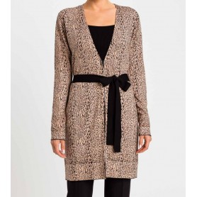 TWINSET maglia cardigan stampa animalier