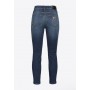 PINKO jeans SABRINA skinny denim stretch con ricamo logo sul retro