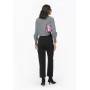 PINKO pantaloni cargo PERLITA con cintura Love Birds NERO