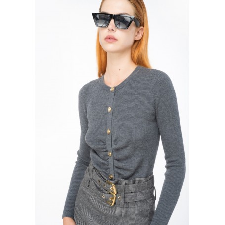 PINKO maglia cardigan AVELIGNESE GRIGIO