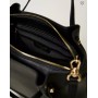 TWINSET borsa shopper con zip laterali NERO