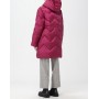TWINSET piumino trapuntato con cappuccio BORDEAUX