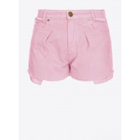 PINKO shorts CERESIO in bull di cotone ROSA