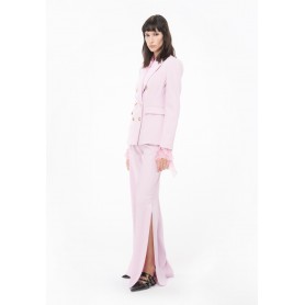 PINKO pantalone ampi PUREZZA con spacco laterale ROSA