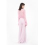 PINKO pantalone ampi PUREZZA con spacco laterale ROSA