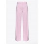 PINKO pantalone ampi PUREZZA con spacco laterale ROSA