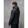 BLAUER piumino nastrato a quadri CASPAR nero