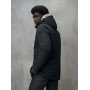 BLAUER parka con cappuccio removibile CHESTER nero