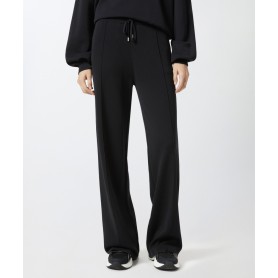 PINKO pantalone GARDENIA rasato effetto felpa tecnico NERO
