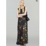 SEMICOUTURE abito NEREA lungo in georgette stampa fiori