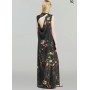 SEMICOUTURE abito NEREA lungo in georgette stampa fiori