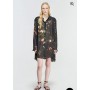 SEMICOUTURE abito JADE in georgette stampa fiori