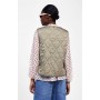 DIXIE gilet trapuntato con chiusura zip VERDE MENTA