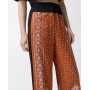 PINKO pantaloni SPIRITO ampi leggeri stampa bandana BRUCIATO/BIANCO