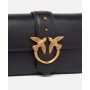 PINKO borsa a spalla morbida Mini Love Bag in pelle BLACK