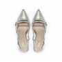 SILKO' Slingback ESTER 21 laminato PLATINO