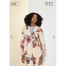 SOUVENIR giacca in cotone fantasia fiori