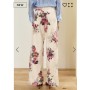 SOUVENIR pantalone cotone stampa fiori