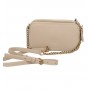 PINKO piccola borsa CARRIE a tracolla con logo Love Birds in rilievo BEIGE