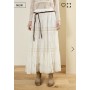 SOUVENIR gonna pizzo con fodera BIANCO
