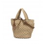 GIANNI CHIARINI borsa double hand in tessuto lavorato a mano NATURE