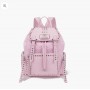 LA CARRIE Zaino Dark con borchie PINK