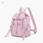 LA CARRIE Zaino Dark con borchie PINK