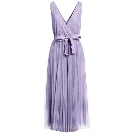 TWINSET abito tulle e pizzo LILLA GIACINTO